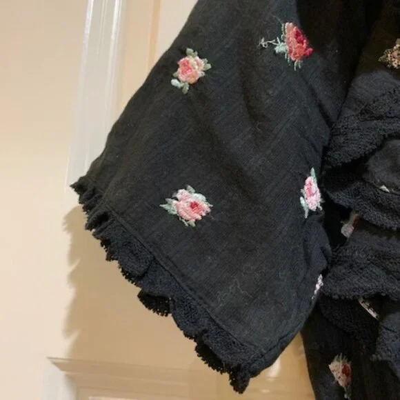 Love Shack Fancy Flowery Embroidered Mini Dress XS NWT - Picture 3 of 14